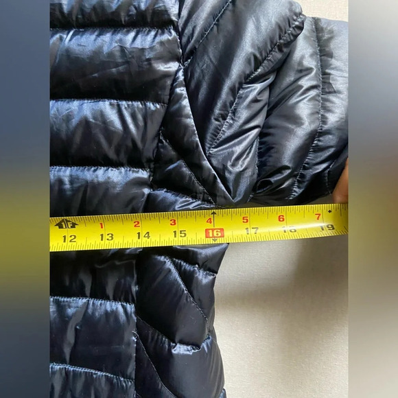 Nuage puffy hooded down trench zip up jacket Sz Xs - Picture 12 of 12